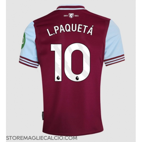 West Ham United Lucas Paqueta #10 Maglia Gara Casa Repliche 2024-25 Maniche Corte West Ham United Lucas Paqueta #10 Maglia Gara Casa Repliche 2024-25 Maniche Corte